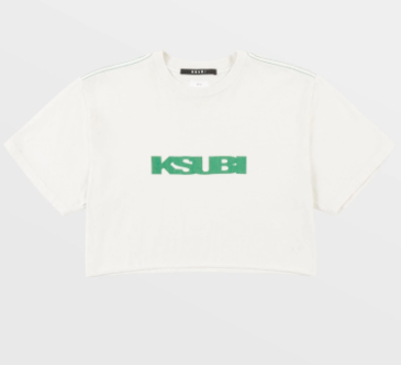 Sott Cropped Oh G SS Tee Bleach- Off White