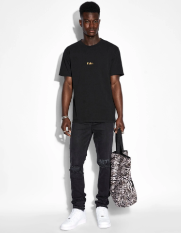 Fake Kash Ss Tee - Black Orange