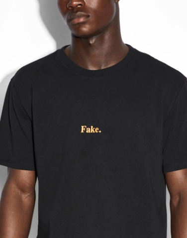 Fake Kash Ss Tee - Black Orange