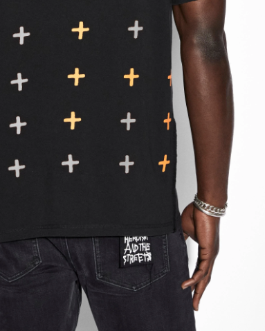 Fake Kash Ss Tee - Black Orange