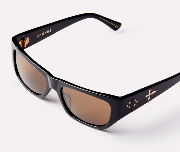 Epøkhe Memphis Sunglasses - Black Polished/Bronze Polarized