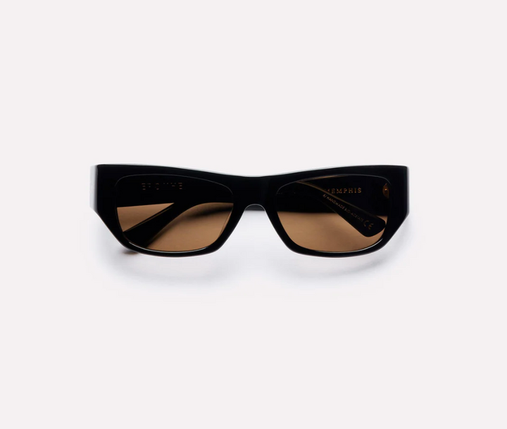 Epøkhe Memphis Sunglasses - Black Polished/Bronze Polarized