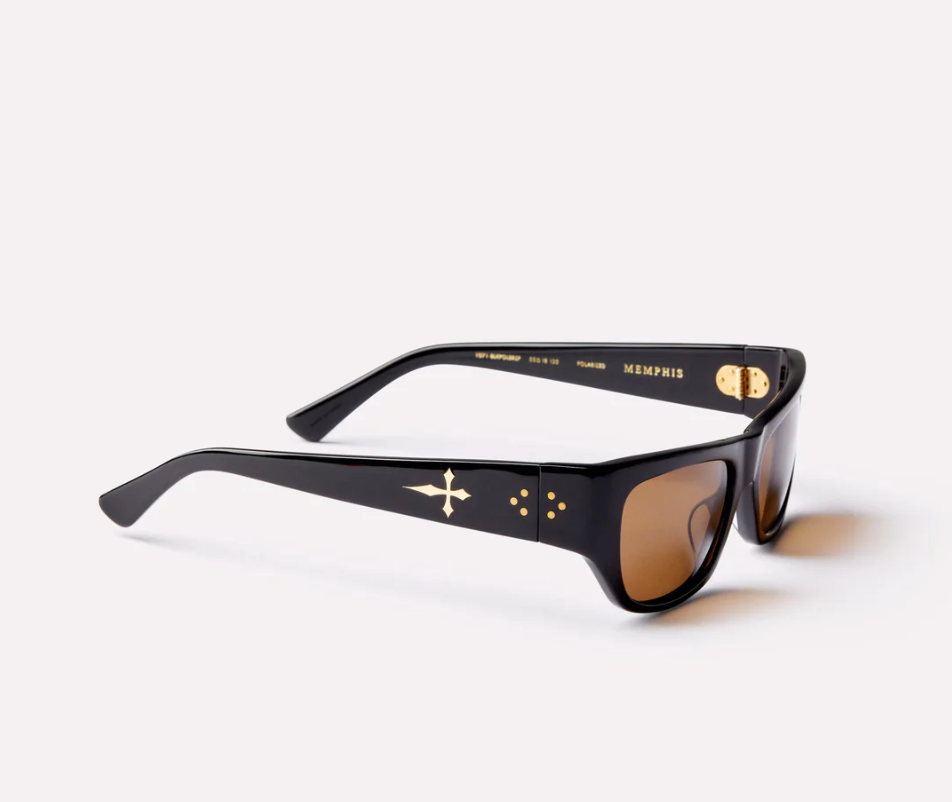 Epøkhe Memphis Sunglasses - Black Polished/Bronze Polarized