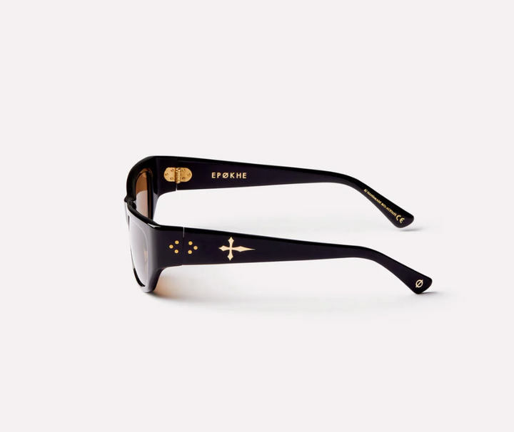 Epøkhe Memphis Sunglasses - Black Polished/Bronze Polarized