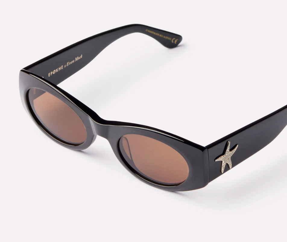 Suede - Black Polished/Bronze Amber