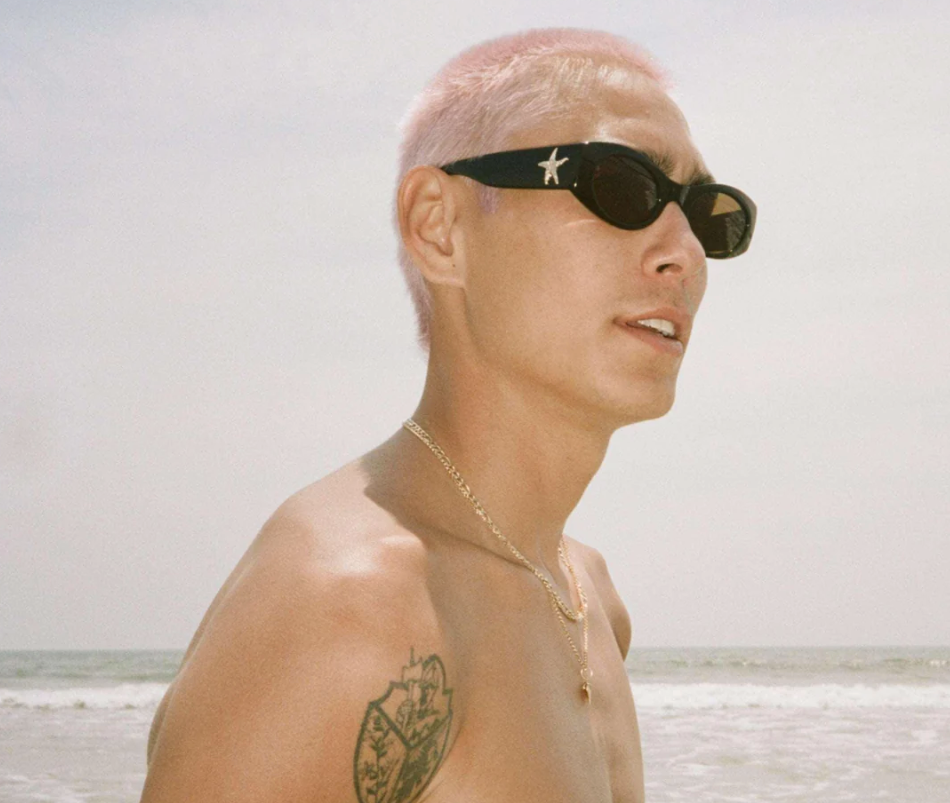 Suede - Black Polished/Bronze Amber