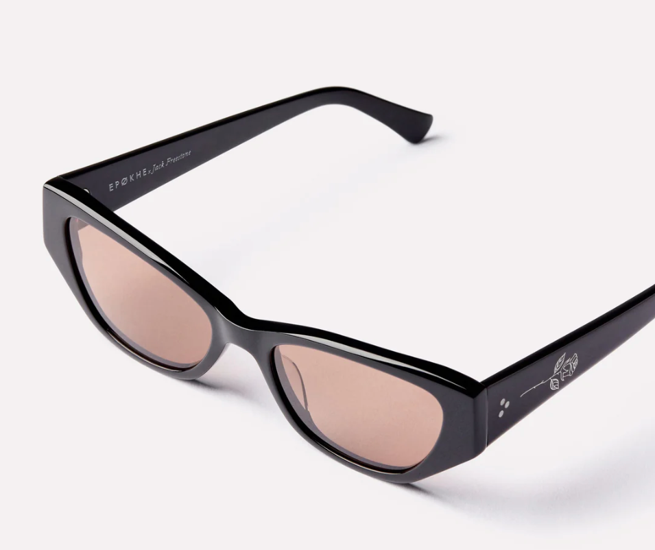 Epøkhe Reprise x Jack Freestone Sunglasses - Black Polished/Bronze Amber Polarized