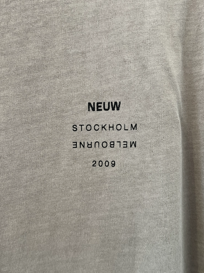 Organic Neuw Band Tee- Latte