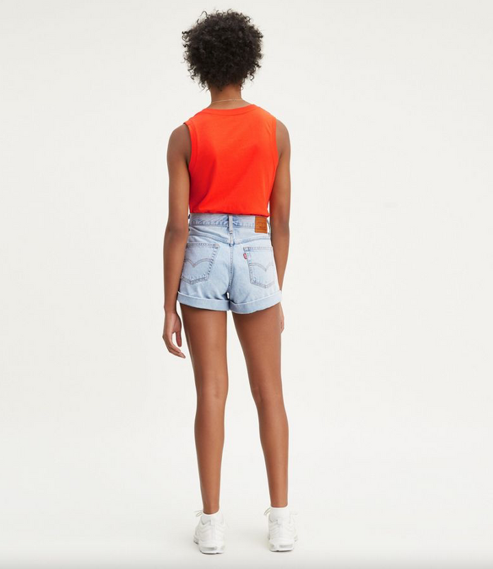 Mom Shorts - Not Kidding Medium Wash