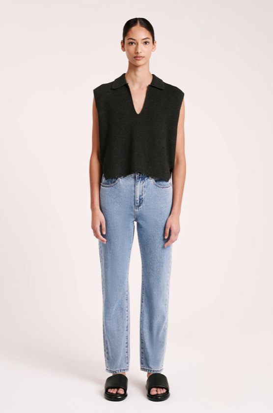 Nude Lucy Enes Knit Vest - Asphalt