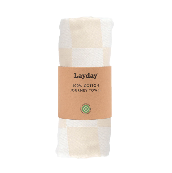 Layday Jacquard Journey Towel - Cove Sand