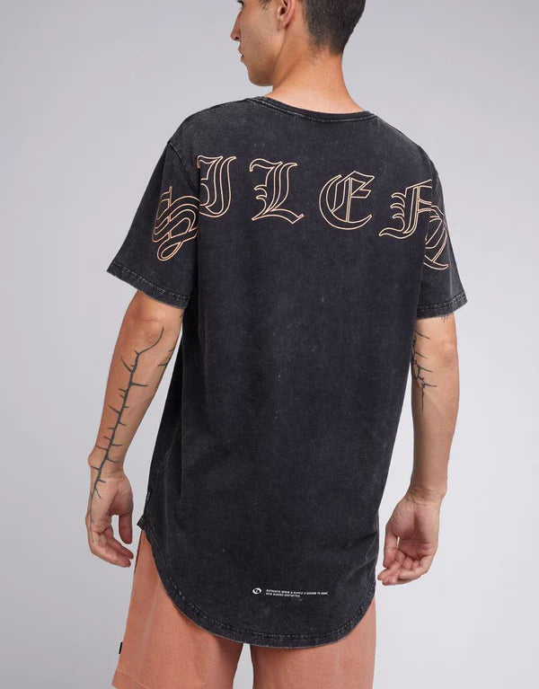 Nilla Scoop Tee - Washed Black