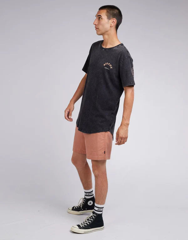 Nilla Scoop Tee - Washed Black