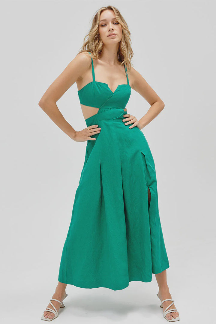 Forte Midi Dress - Emerald