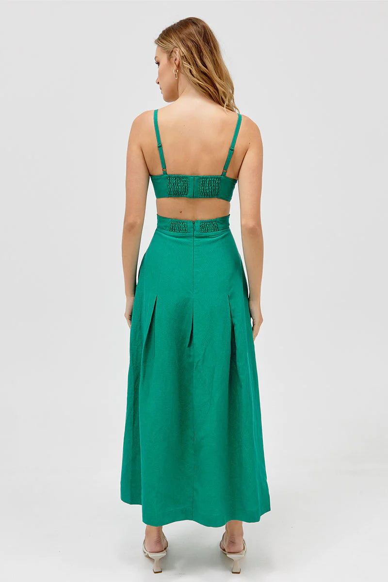 Forte Midi Dress - Emerald