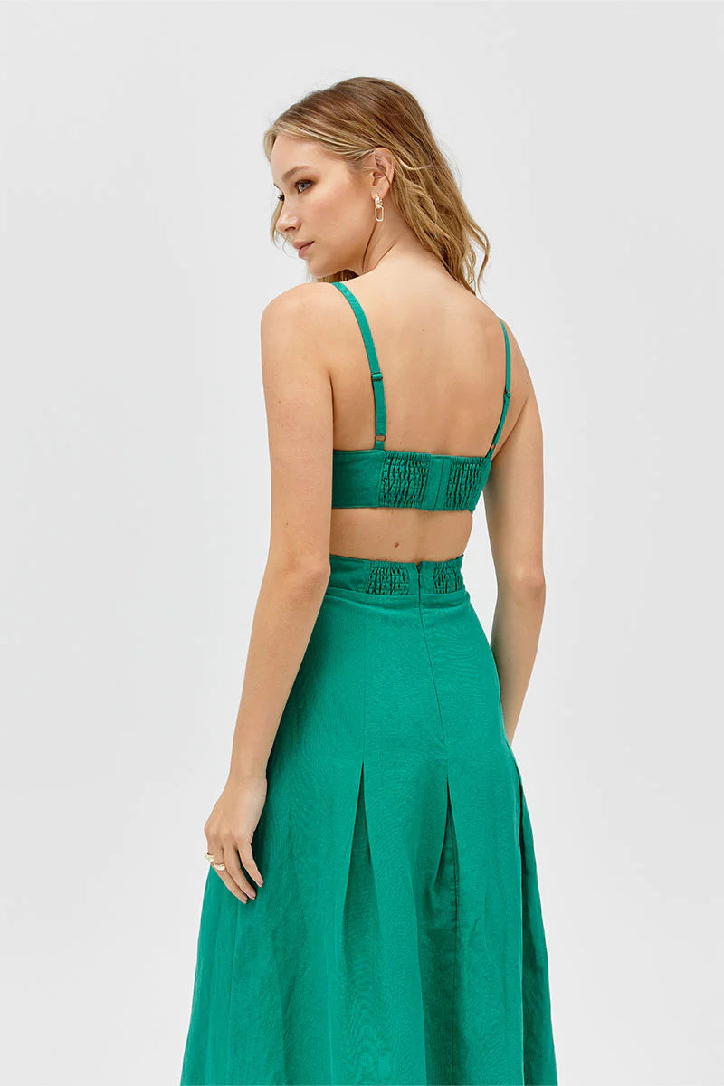 Forte Midi Dress - Emerald