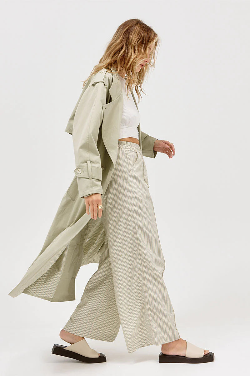 Agency Trench Coat - Melon
