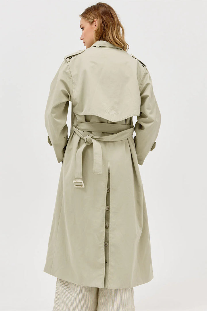 Agency Trench Coat - Melon