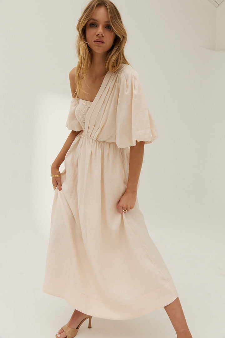 Delay Midi Dress - Oyster