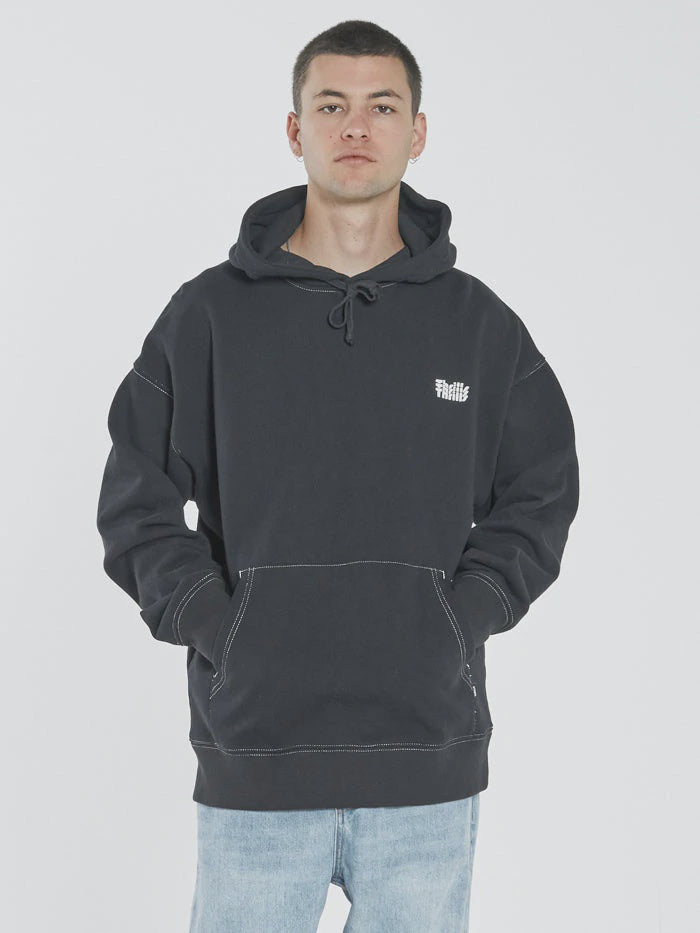 Infinite Thrills Slouch Pull On Hood- Washed Black