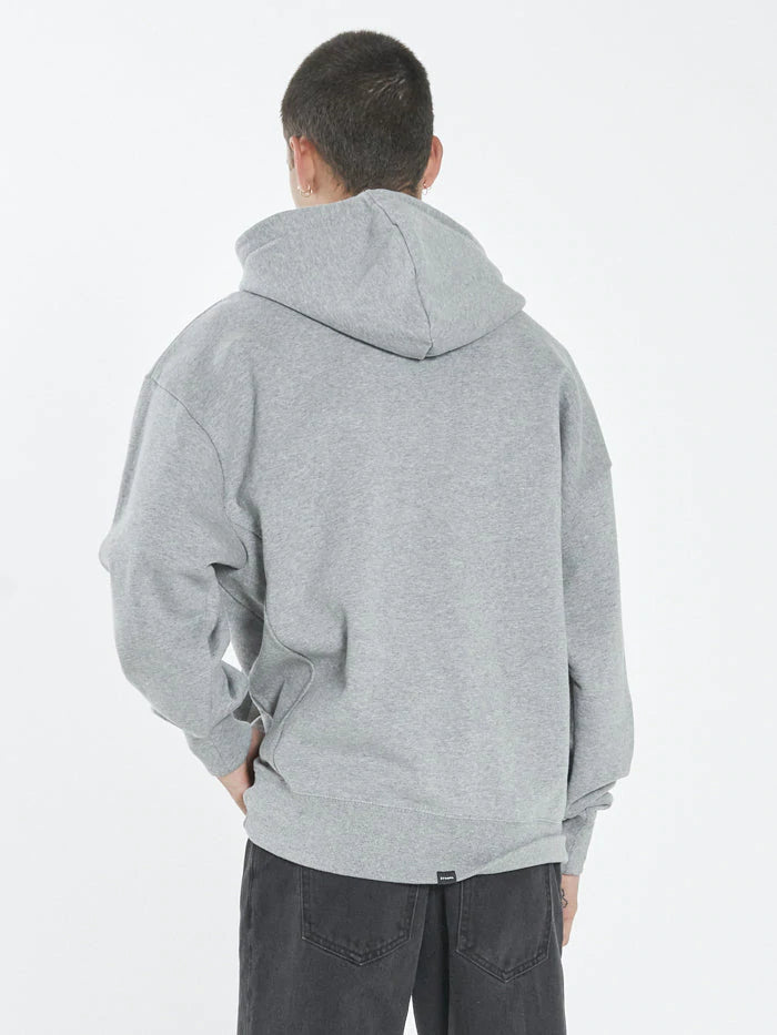 Knights Slouch Pull On Hood- Grey Marle