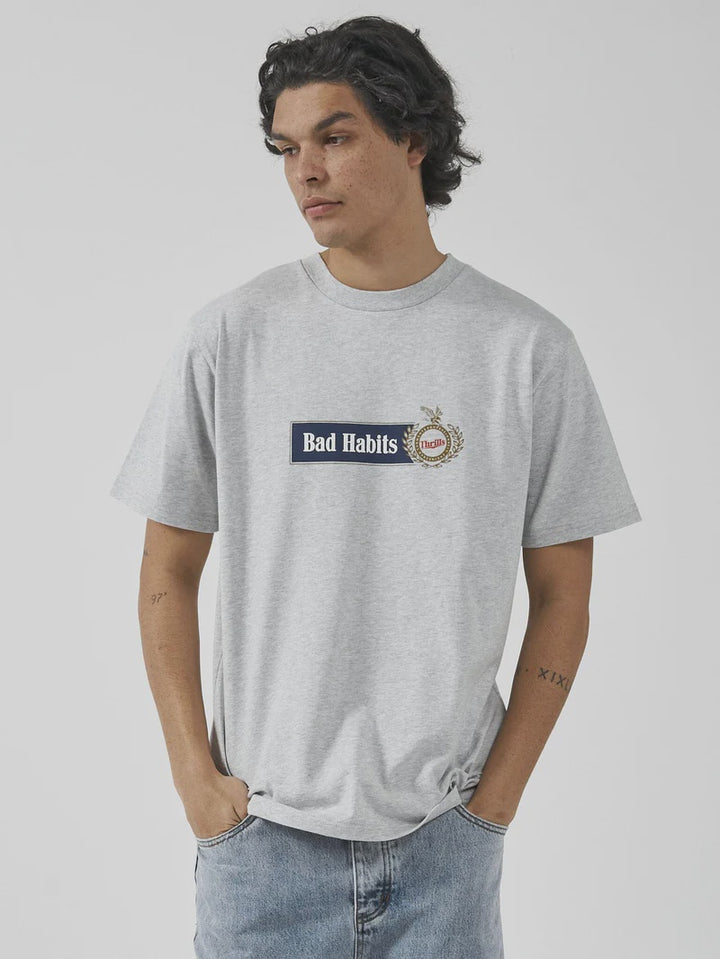 Habitually Bad Merch Fit Tee - Snow Marle