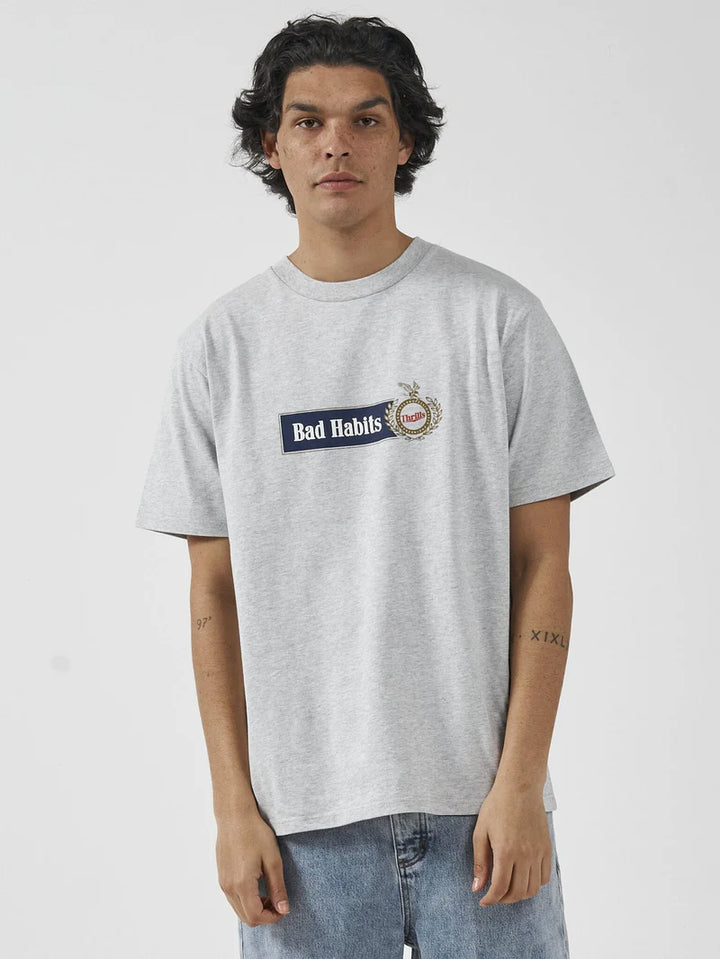 Habitually Bad Merch Fit Tee - Snow Marle