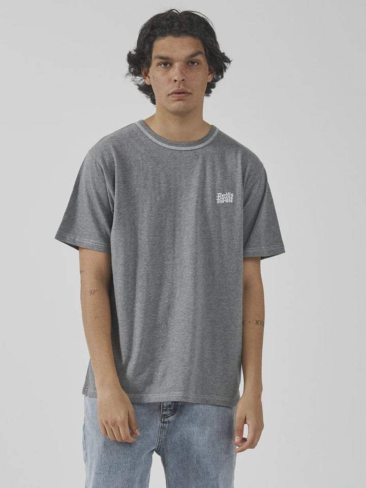 Thrills Forever Thrills Merch Fit Tee - Dark Charcoal Marle