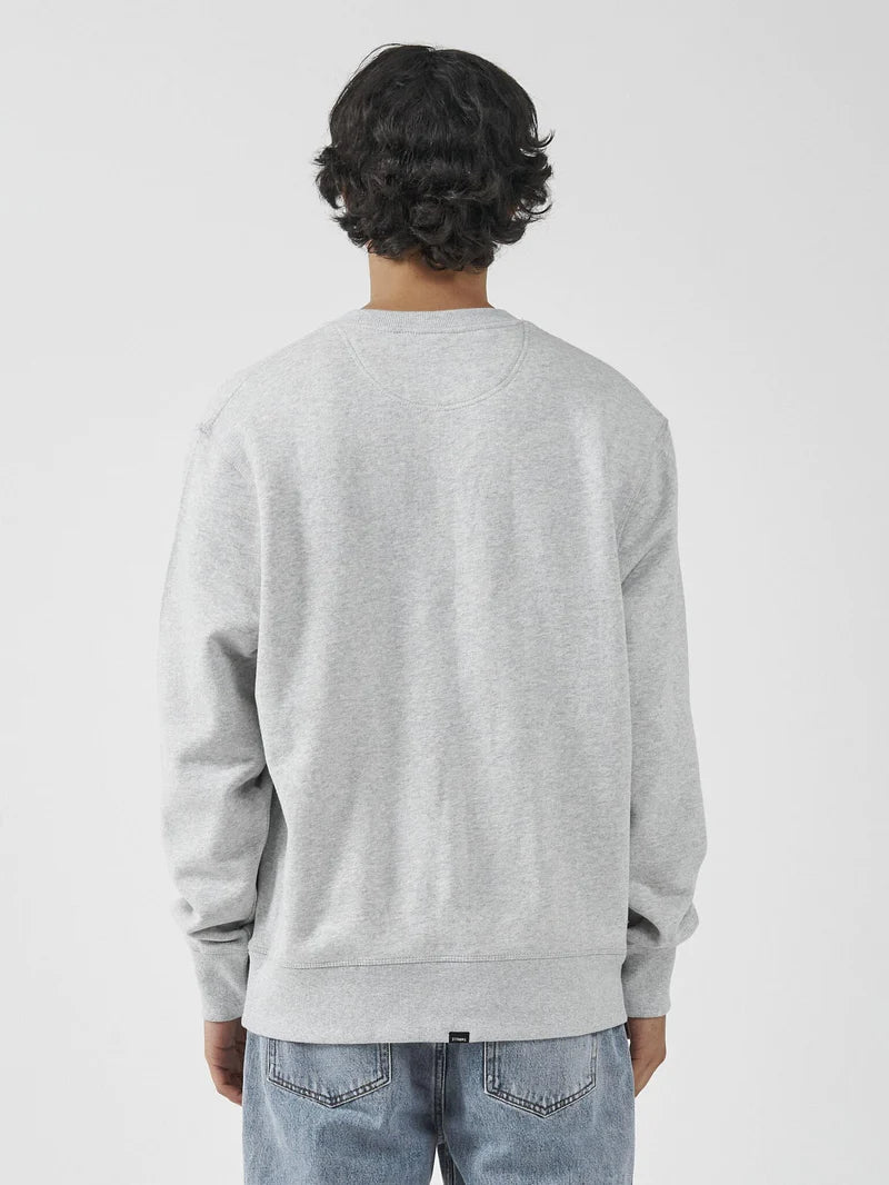 Habitually Bad Oversize Crew Fleece - Snow Marle