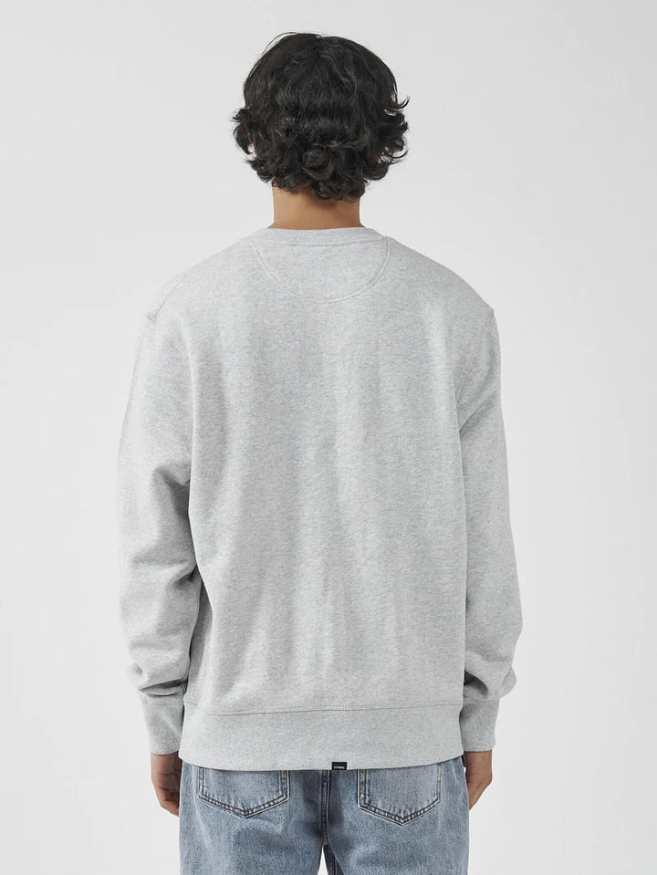 Habitually Bad Oversize Crew Fleece - Snow Marle