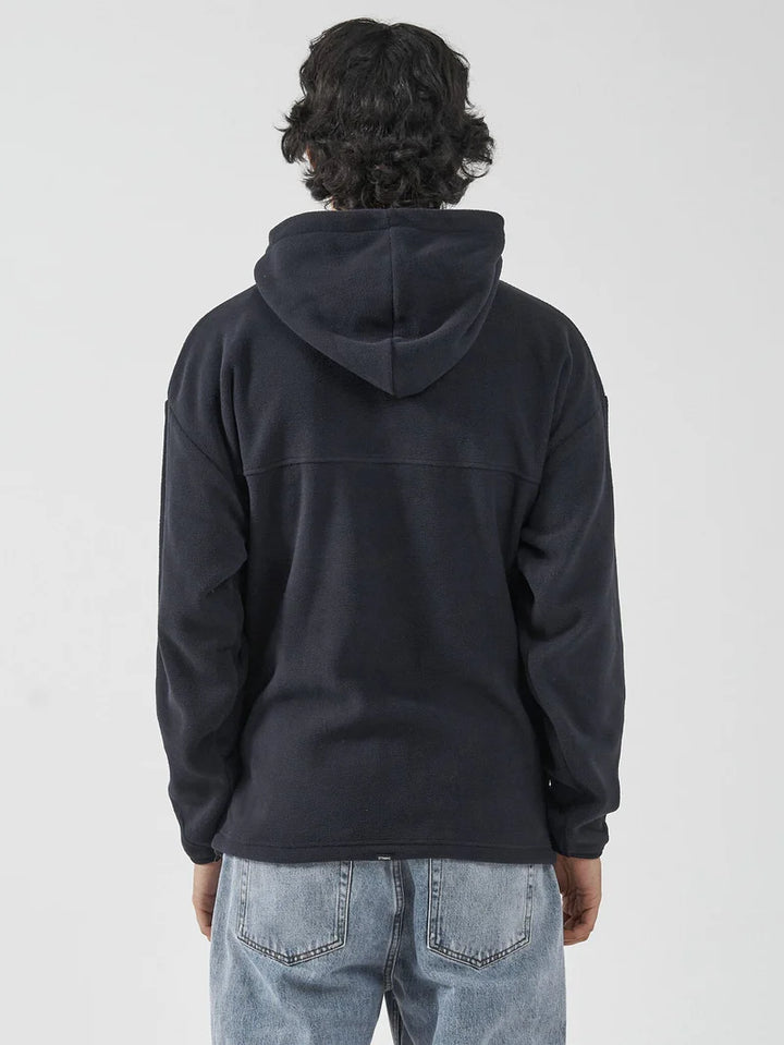 Positive No Negative Polar Fleece Slouch Hood - Dark Navy