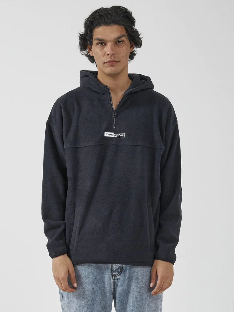 Positive No Negative Polar Fleece Slouch Hood - Dark Navy