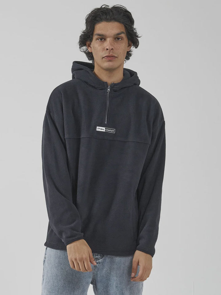 Positive No Negative Polar Fleece Slouch Hood - Dark Navy