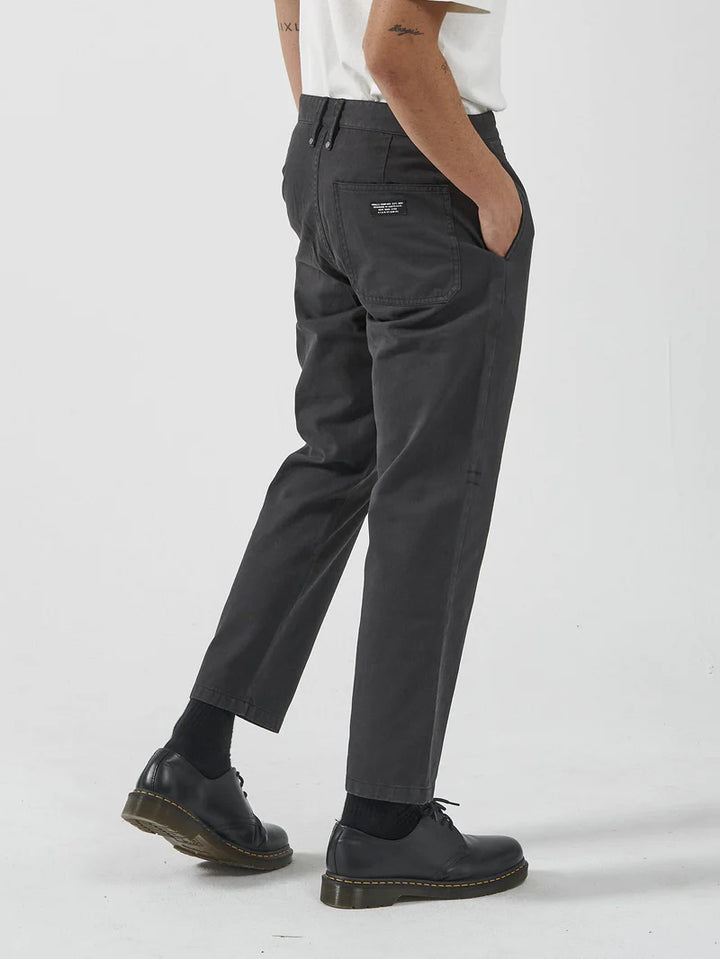 Minimal Thrills Work Chopped Chino - Washed Black