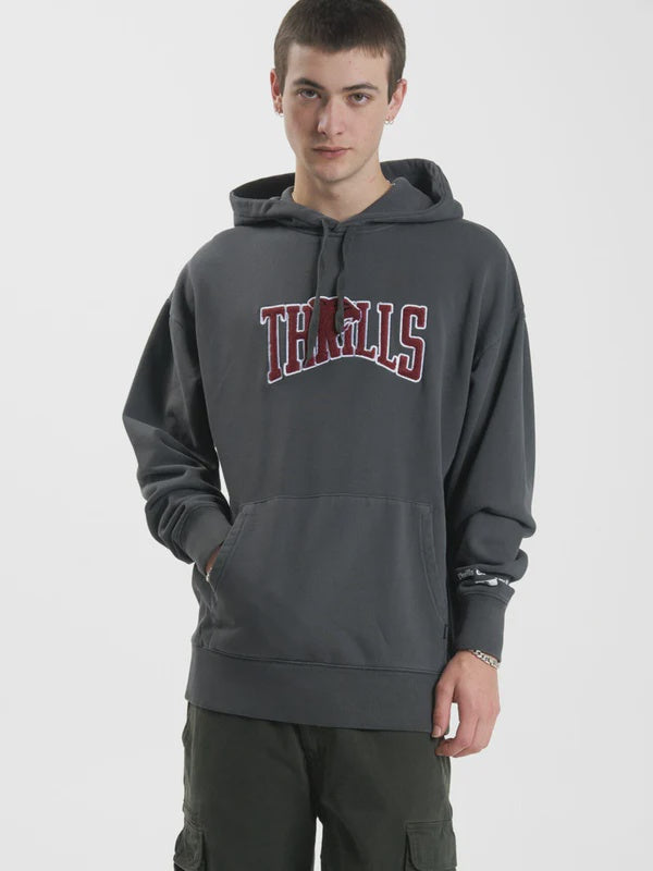 Thrills Stand Firm Slouch Pull On Hood- Merch Black