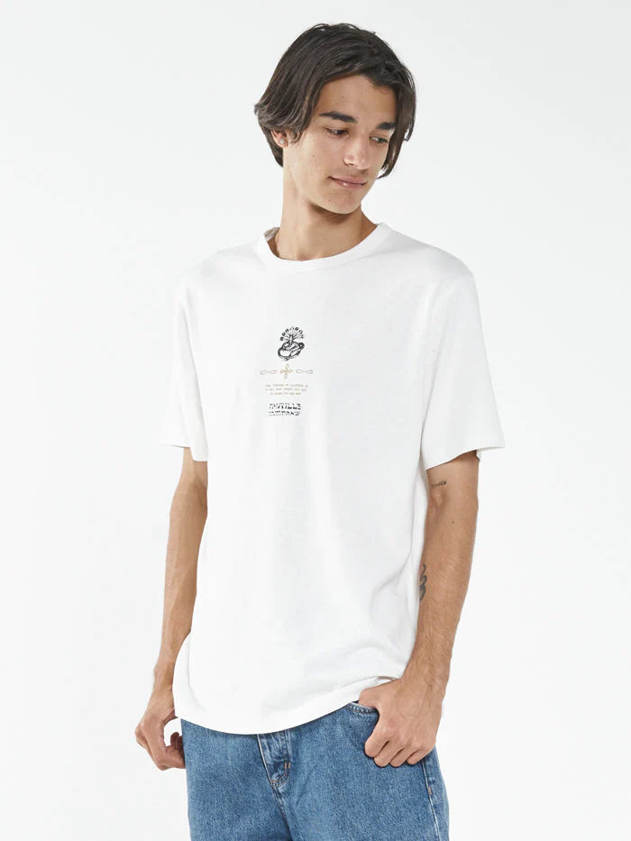Hemp Spiritual Union Merch Fit Tee - Dirty White