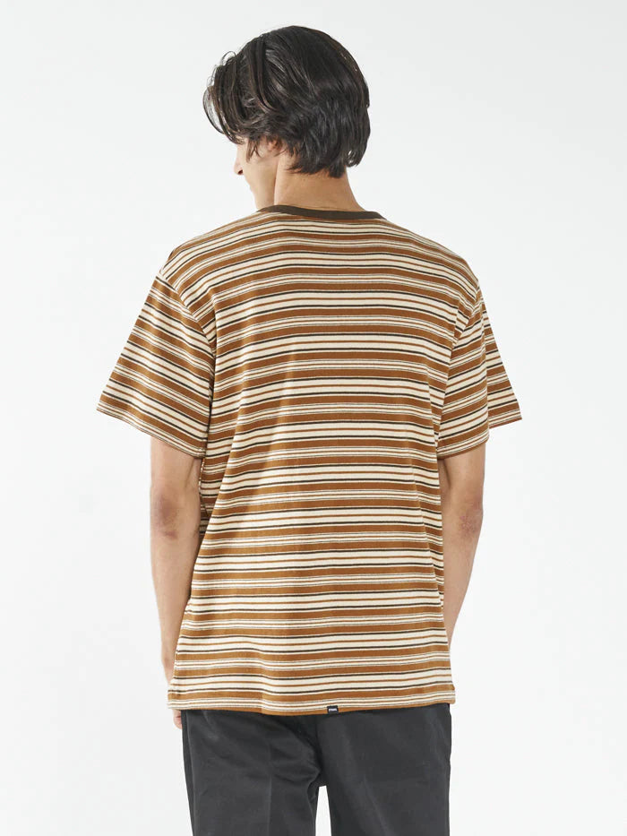 Los Thrills Stripe Merch Fit Pocket Tee - Stone