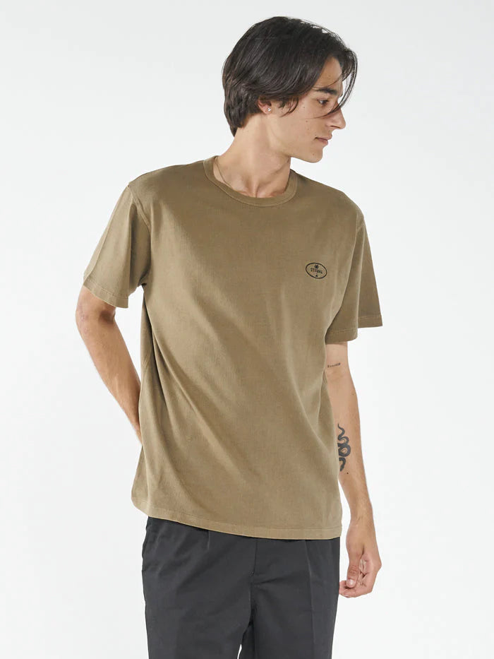 Palm Oval Embro Merch Fit Tee - Elmwood