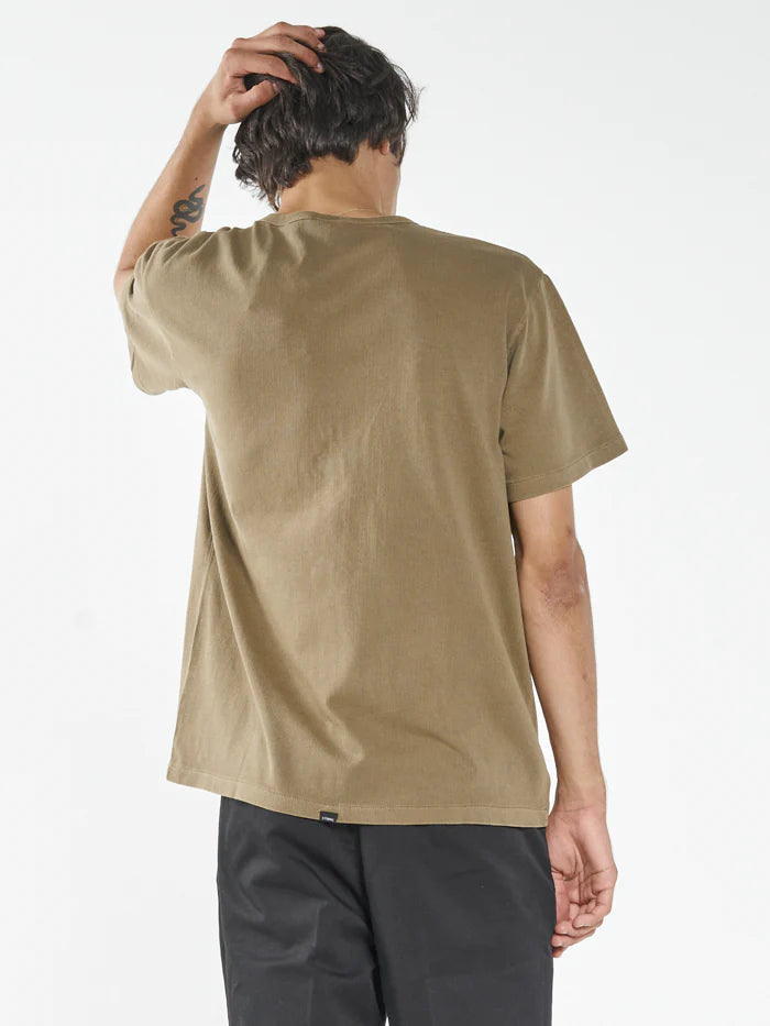 Palm Oval Embro Merch Fit Tee - Elmwood