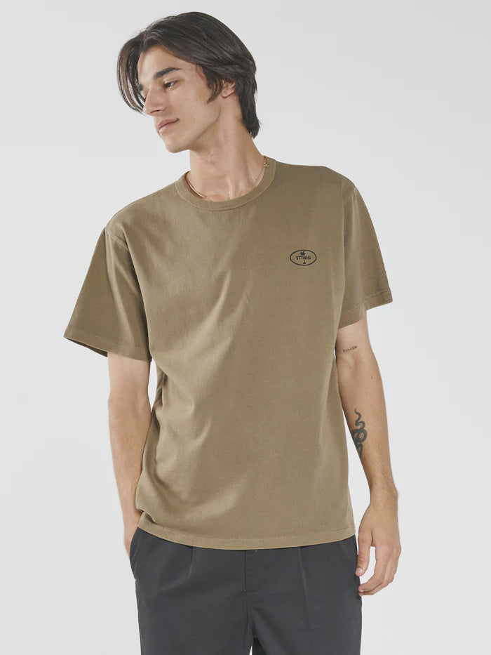 Palm Oval Embro Merch Fit Tee - Elmwood