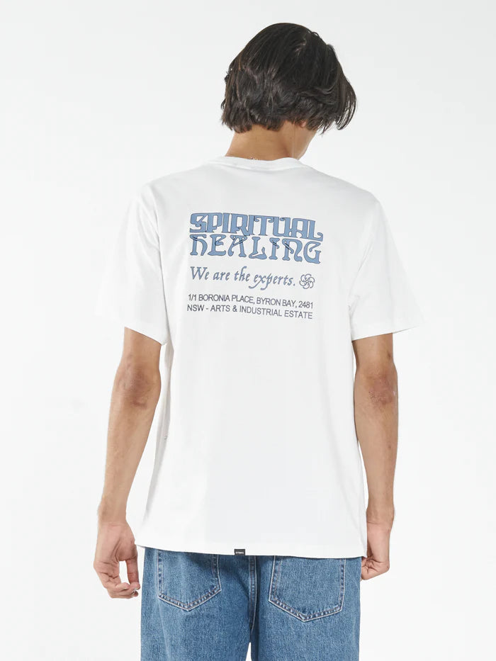 Spiritual Expertise Merch Fit Tee - Dirty White