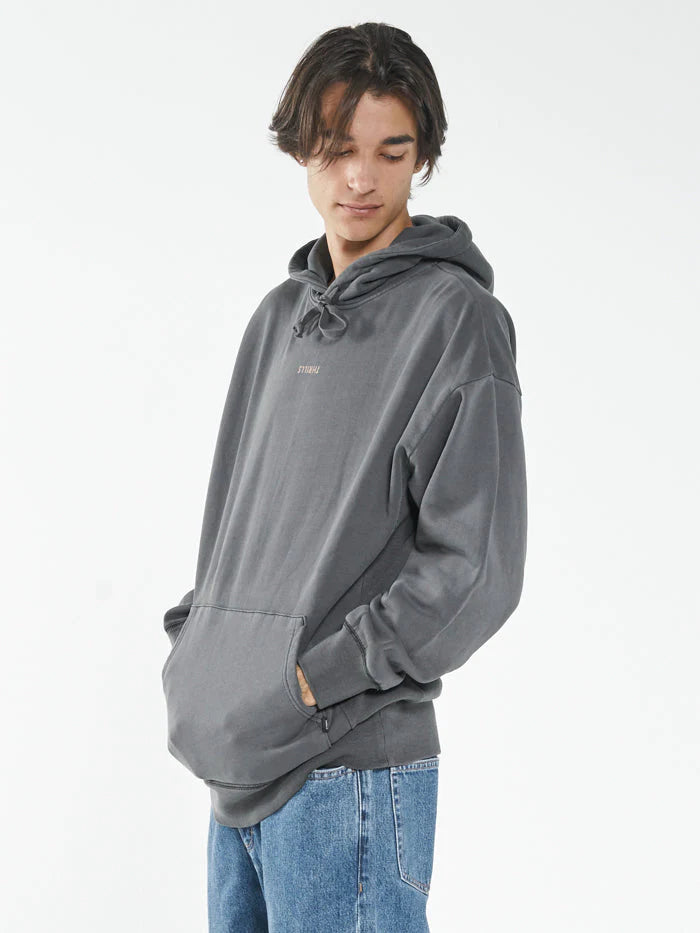 Minimal Thrills Slouch Pull On Hood - Merch Black
