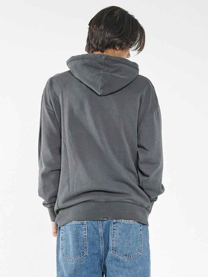 Minimal Thrills Slouch Pull On Hood - Merch Black