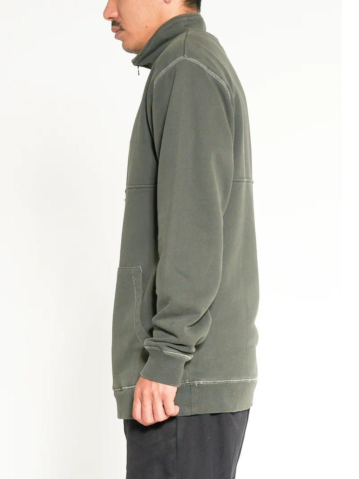 Infinite Thrills 3/4 Zip Fleece - Oil Green