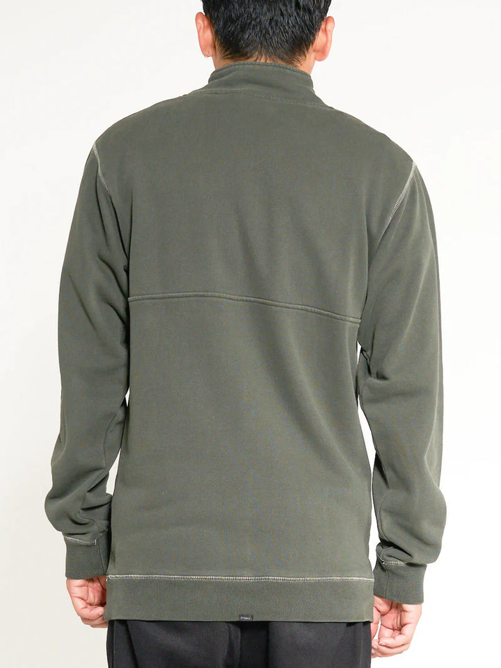 Infinite Thrills 3/4 Zip Fleece - Oil Green