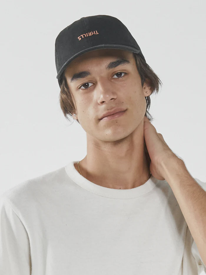 Minimal Thrills 6 Panel Cap - Merch Black/Cork