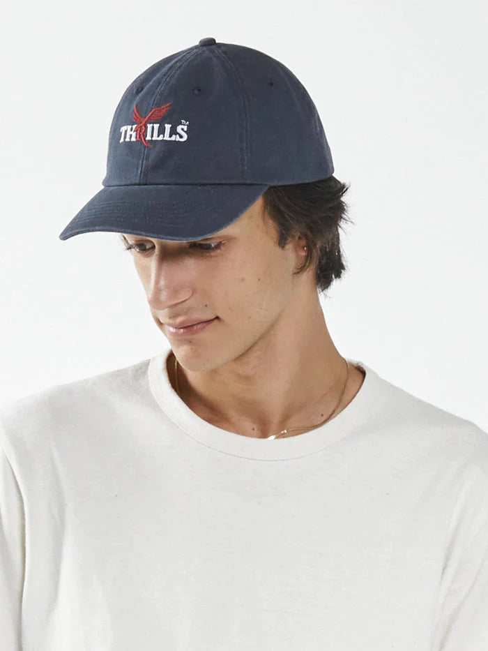 Red Wings 6 Panel Cap - Dark Navy