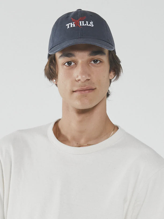 Red Wings 6 Panel Cap - Dark Navy