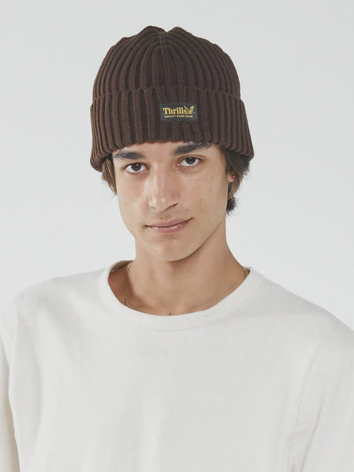 Thrills Union Beanie - Postal Brown