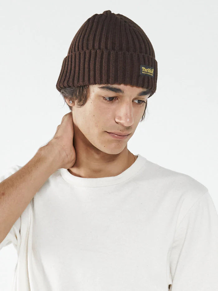 Thrills Union Beanie - Postal Brown